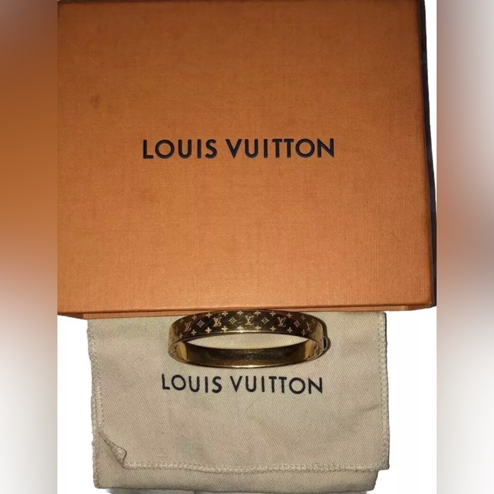 Authentic Louis Vuitton Gold Monogram Bracelet ￼